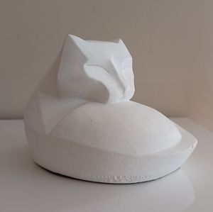 Karin Swildens Austin Production Sculpture Cubist Cat